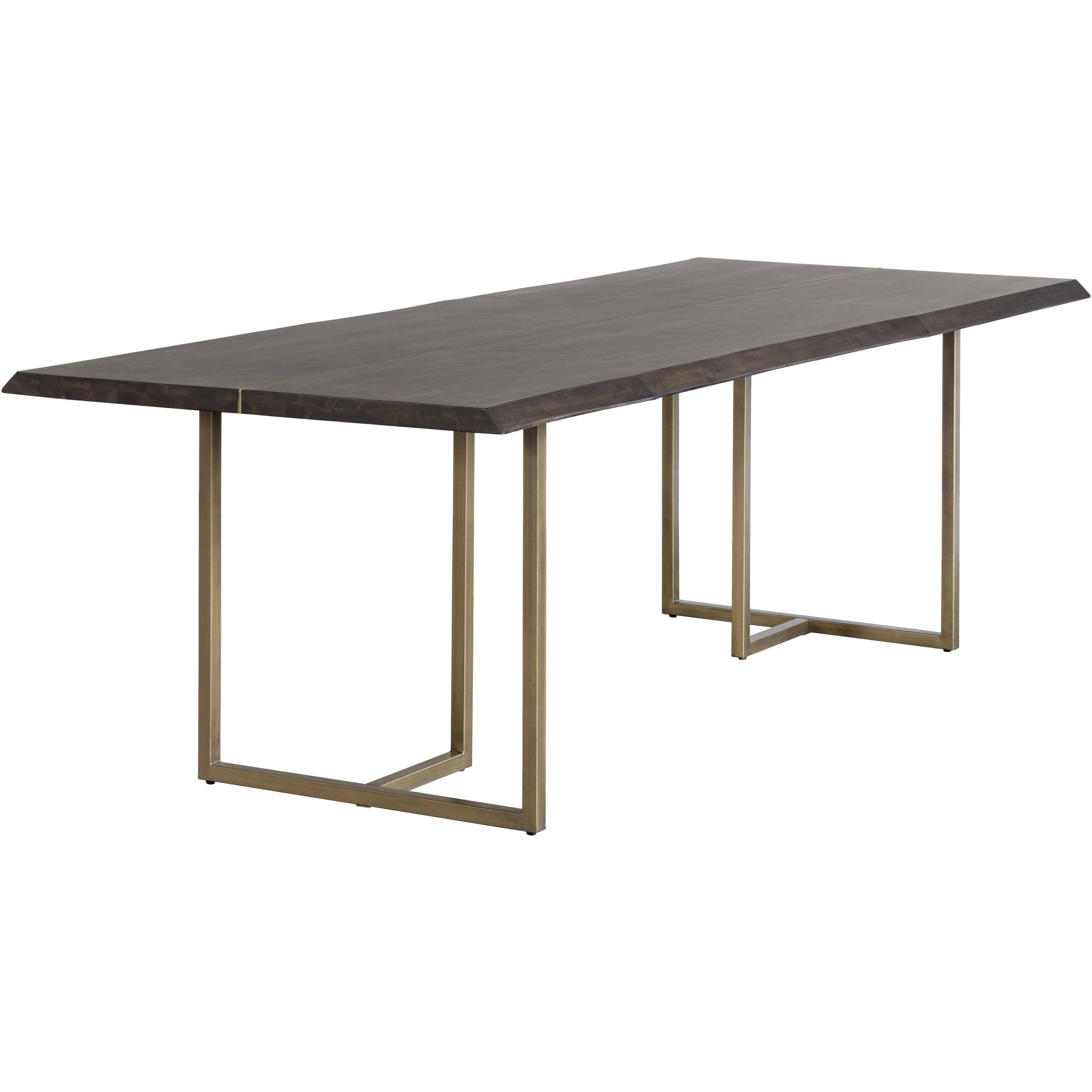 Donnelly 95 X 39.5 inch Antique Brass / Dark Mango Dining Table